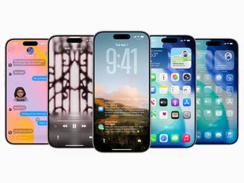 mehrere iPhones mit iOS 26 von Apple