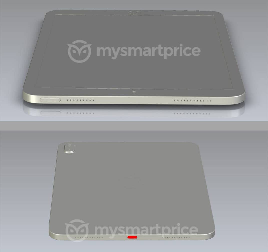 Zwei Render-Bilder des angeblichen iPad 2022