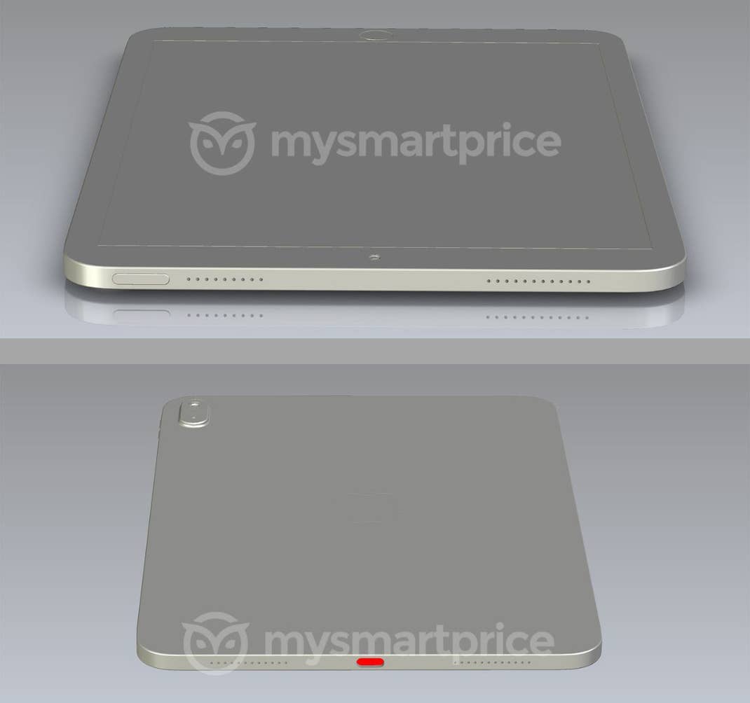 Zwei Render-Bilder des angeblichen iPad 2022