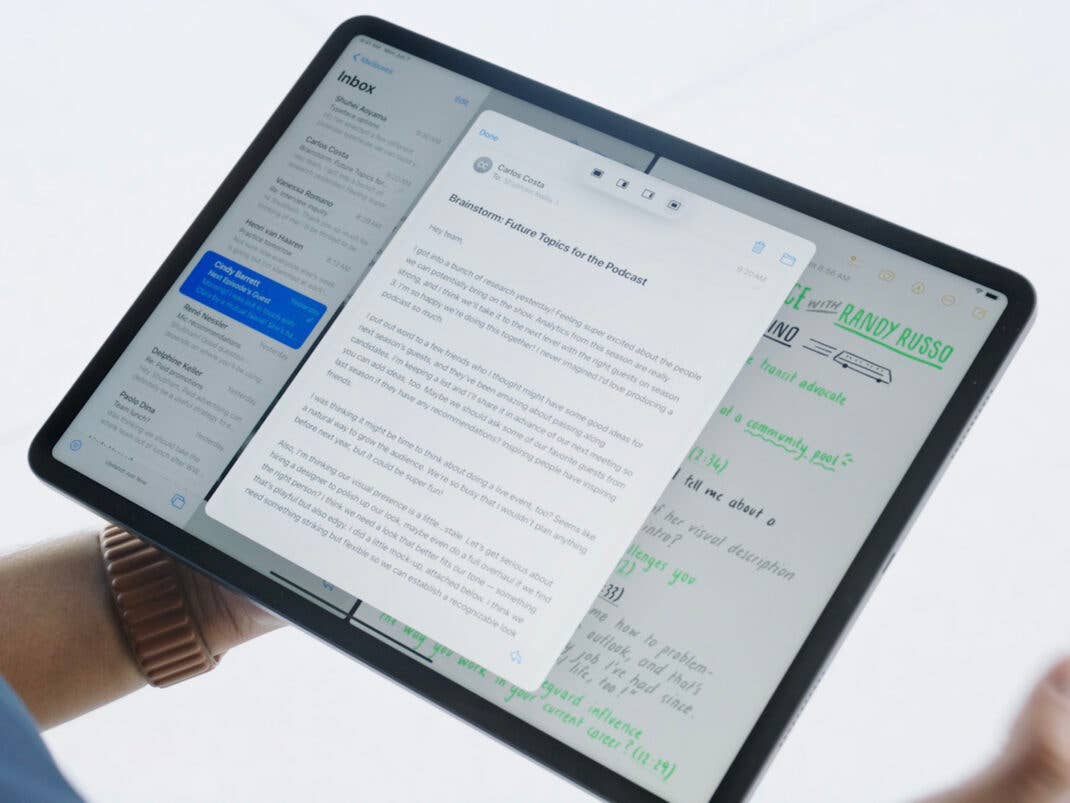 Multitasking in iPadOS 15
