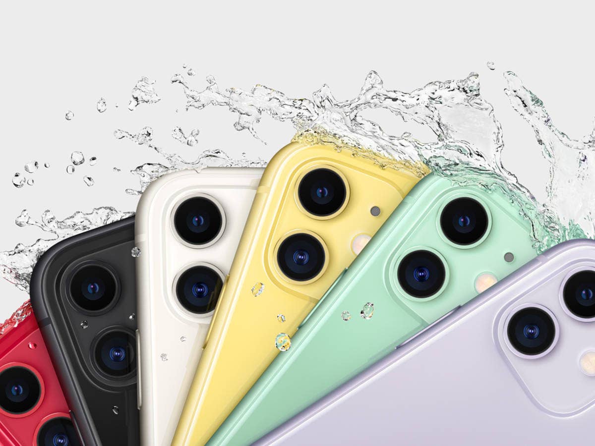 iPhone 11 Ruckeseite in verschiedenen Farben.