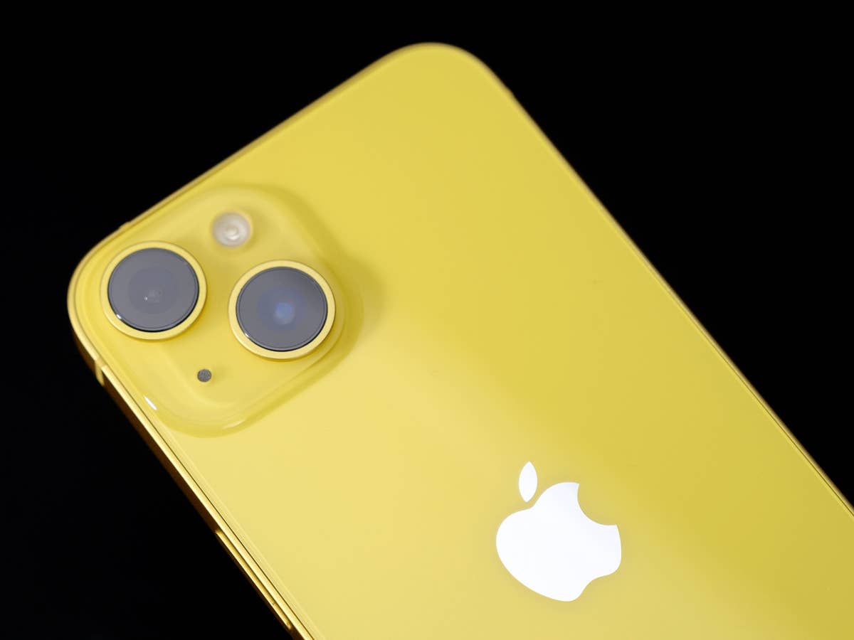 Das iPhone 14 in gelb