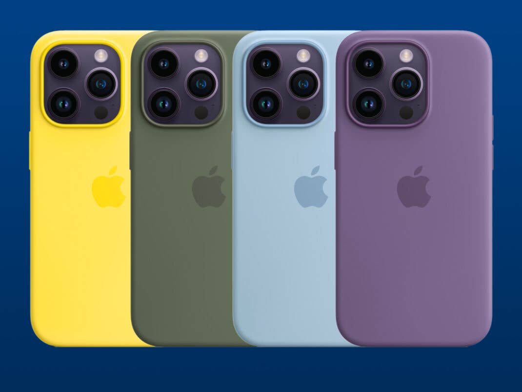 Die neuen Silikon Cases gibt es für alle vier Modelle des iPhone 14