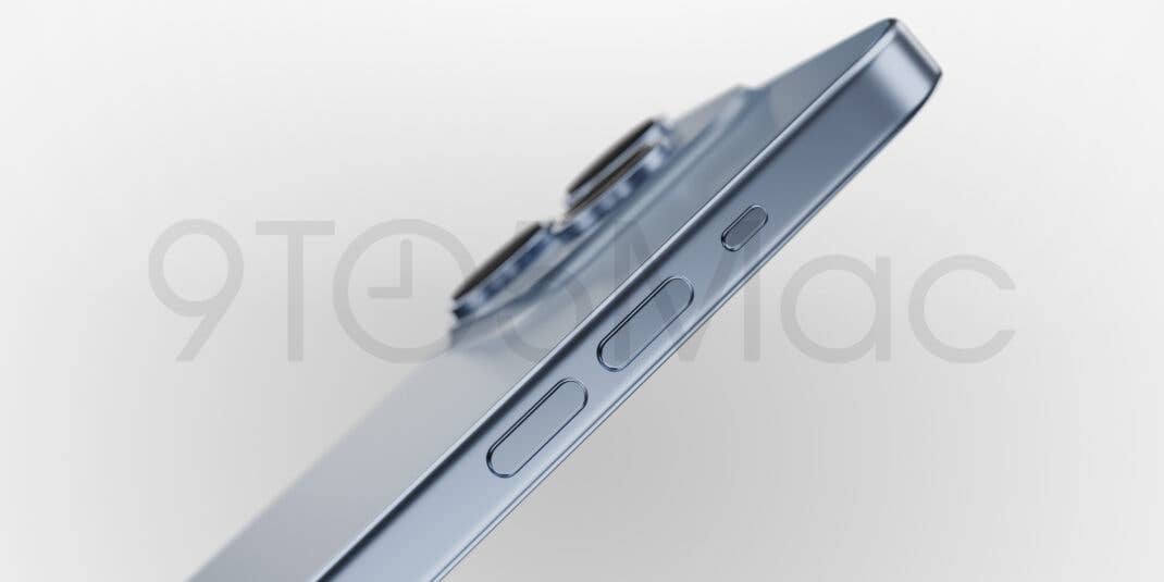 So soll die Seite des iPhone 15 Pro mit dem neuen Action Button angeblich aussehen