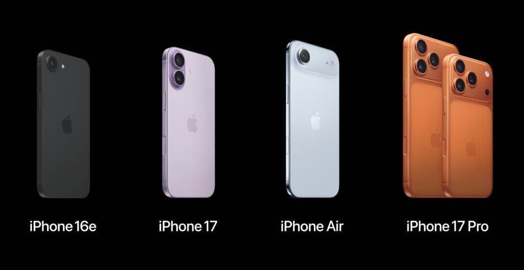So sieht das iPhone-Lineup 2025 aus