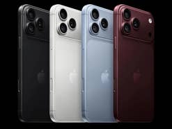 iPhone 18 Pro Max in verschiedenen Farben vor schwarzem Hintergrund