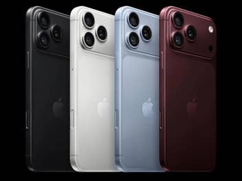 iPhone 18 Pro Max in verschiedenen Farben vor schwarzem Hintergrund