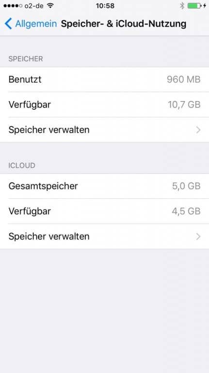 iPhone 6s / Plus: Screenshot iOS 9