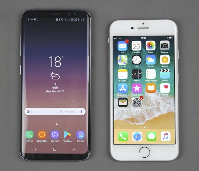 iPhone 8 vs. Galaxy S8