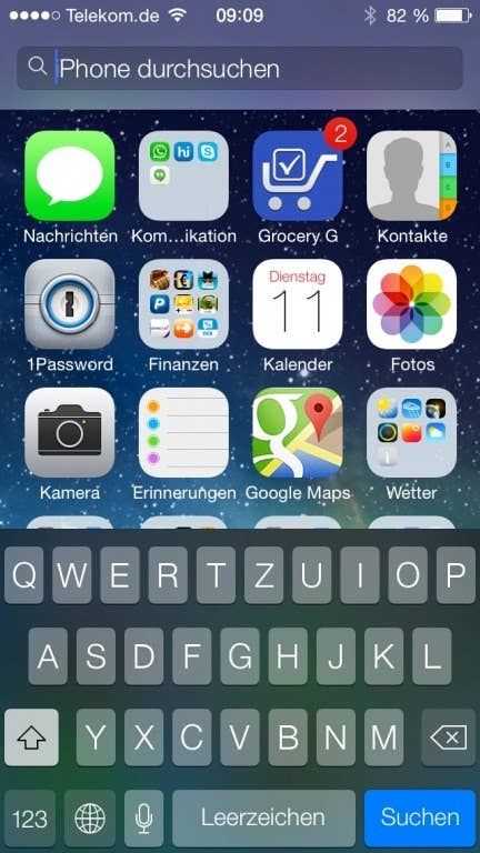 iPhone durchsuchen