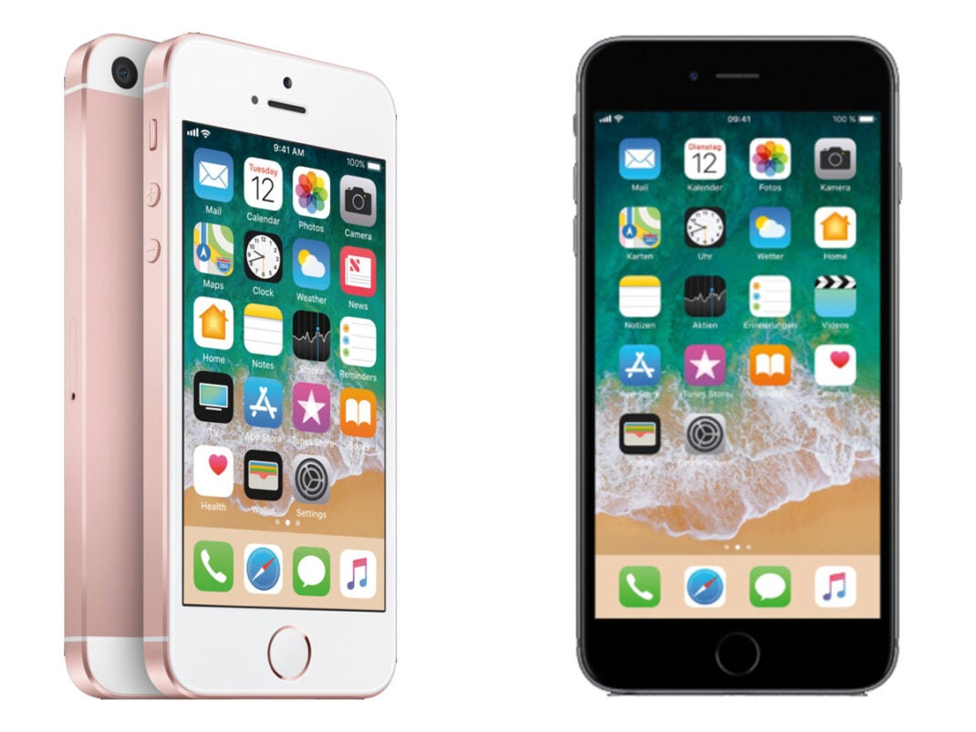 Apple iPhone SE und iPhone 6s im Vergleich