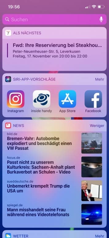 iPhone X: Screenshots