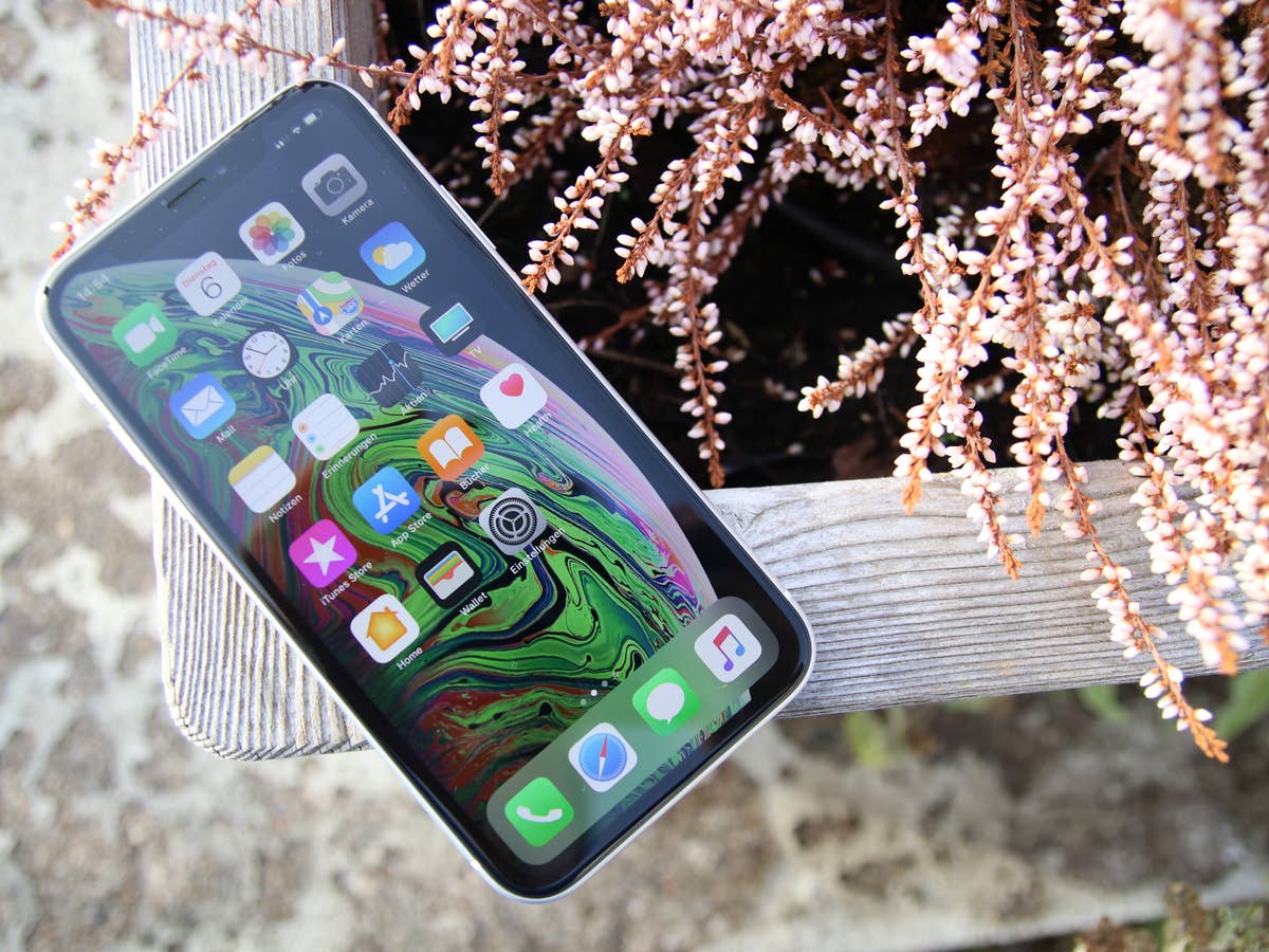 iPhone XR Vorderseite Das iPhone XR von oben