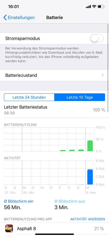 iPhone XR Akku-Verwaltung