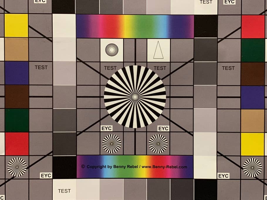 Testchart: Referenzaufnahme mit Zoom