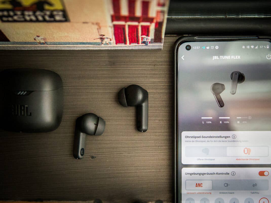 In der App gibt es viele Einstellungen für die JBL Tune Flex