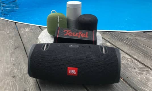 Jbl Xtreme 2, Teufel Rockster XS, Bose Soundlink Revolve, Ultimate Ears Wonderboom, Soundcore Motion Q, Bluetooth, Lautsprecher Jbl Xtreme 2, Teufel Rockster XS, Bose Soundlink Revolve, Ultimate Ears Wonderboom, Soundcore Motion Q, Bluetooth, Lautsprecher