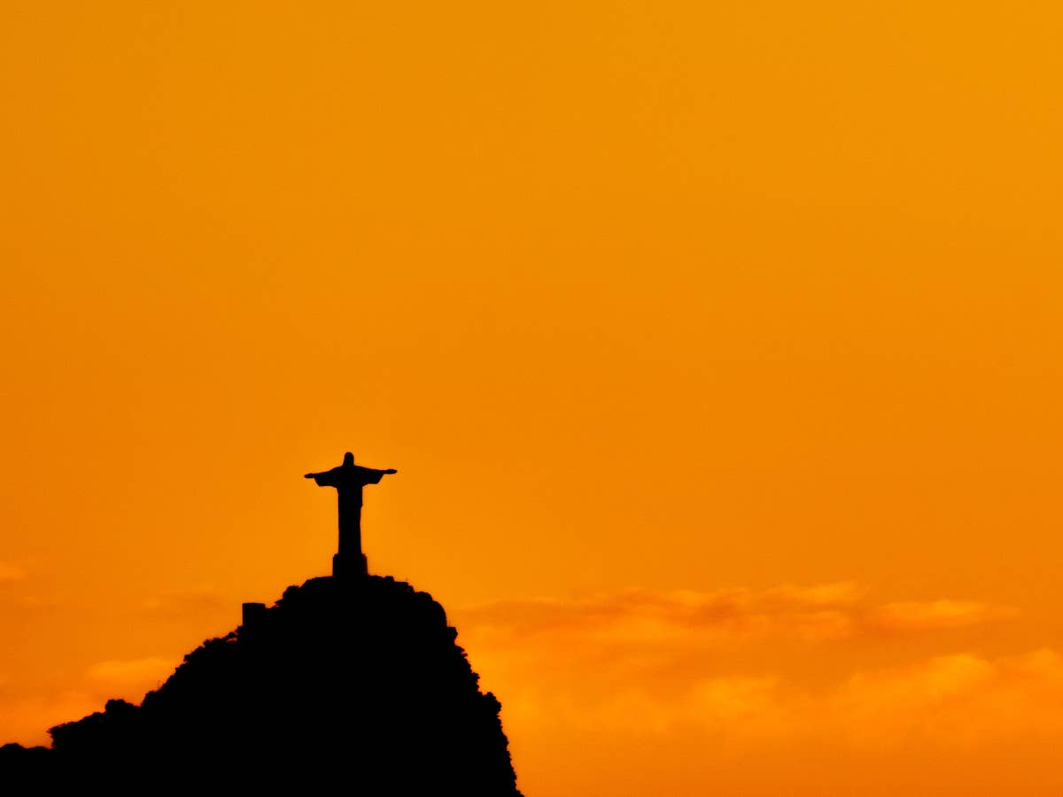 Jesus als Statue in Brasilien.