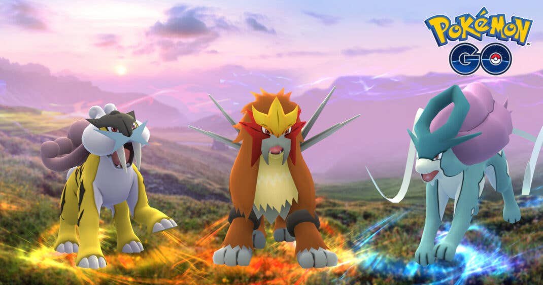 Raikou, Entei und Suicune in Pokémon Go