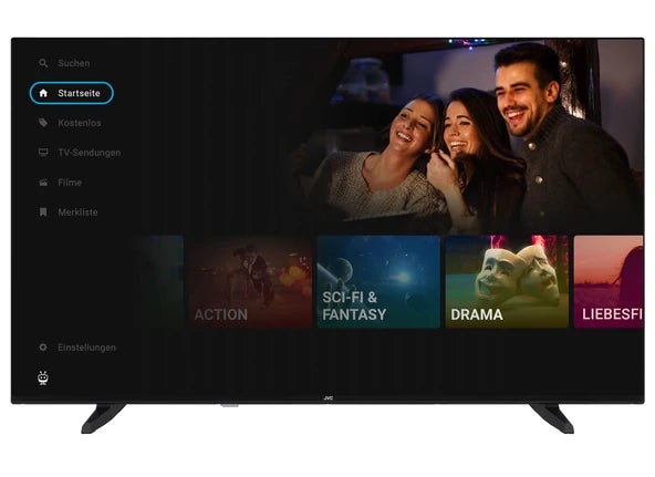 JVC Smart TV LT-55VU3455 in der Frontansicht.