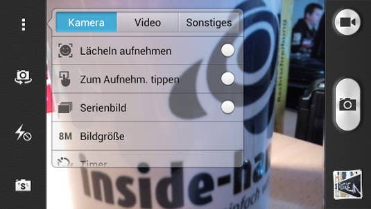 Kamera-App des Honor 3C