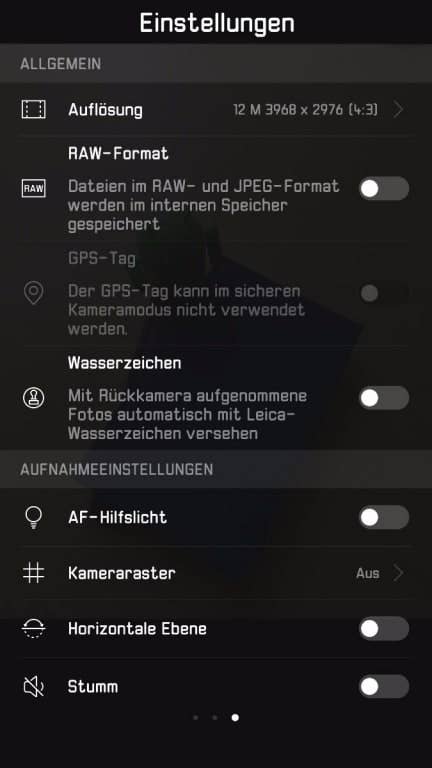 Kamera-App des Huawei P10 Plus