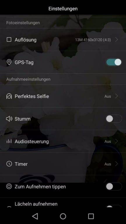 Kamera-App des Huawei Y6 (2017) Dual SIM