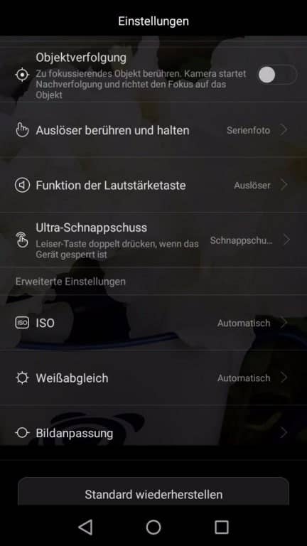 Kamera-App des Huawei Y6 (2017) Dual SIM