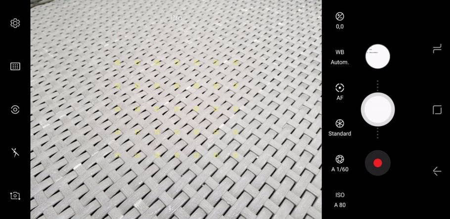 Kamera-App des Samsung Galaxy S8+