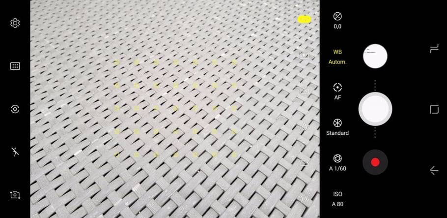 Kamera-App des Samsung Galaxy S8+