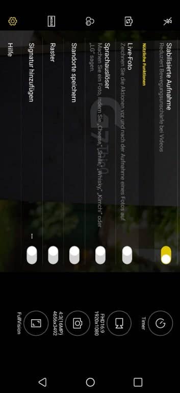 Kamera-App und -Einstellungen