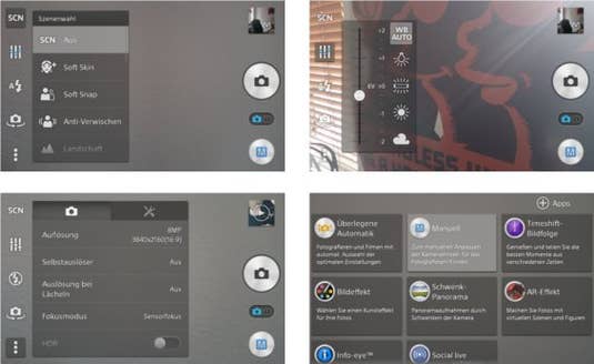 Kameraeinstellungen des Sony Xperia Z1