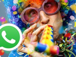 Frau feiert Karneval