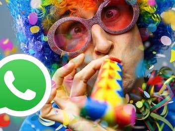 Frau feiert Karneval