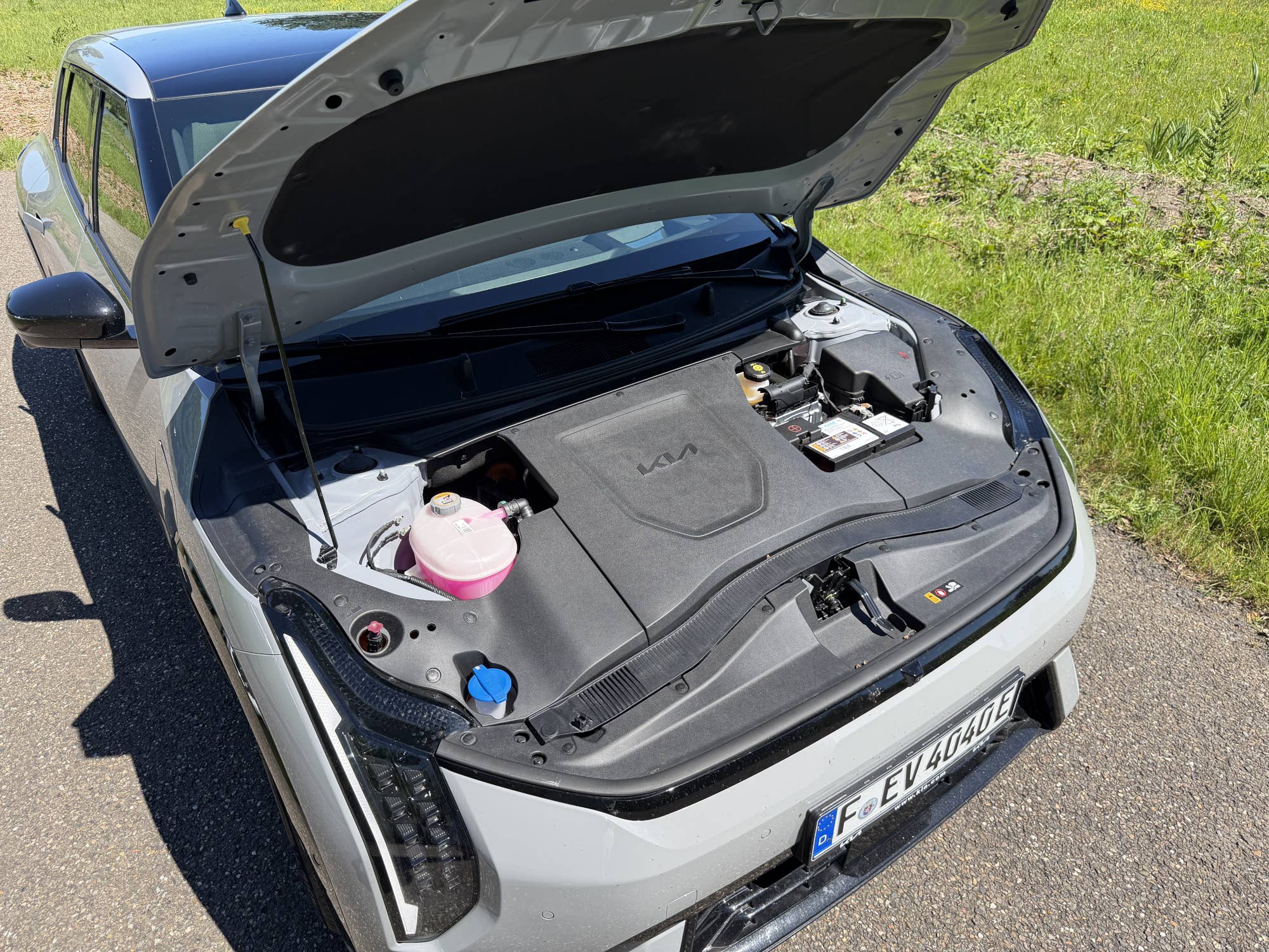 Motorraum des Kia EV4.
