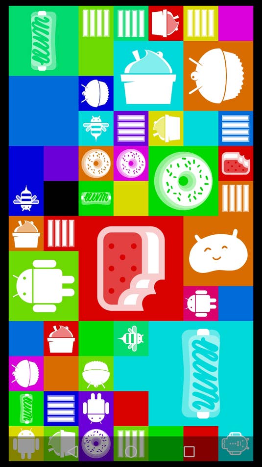 Android Kitkat Kacheln
