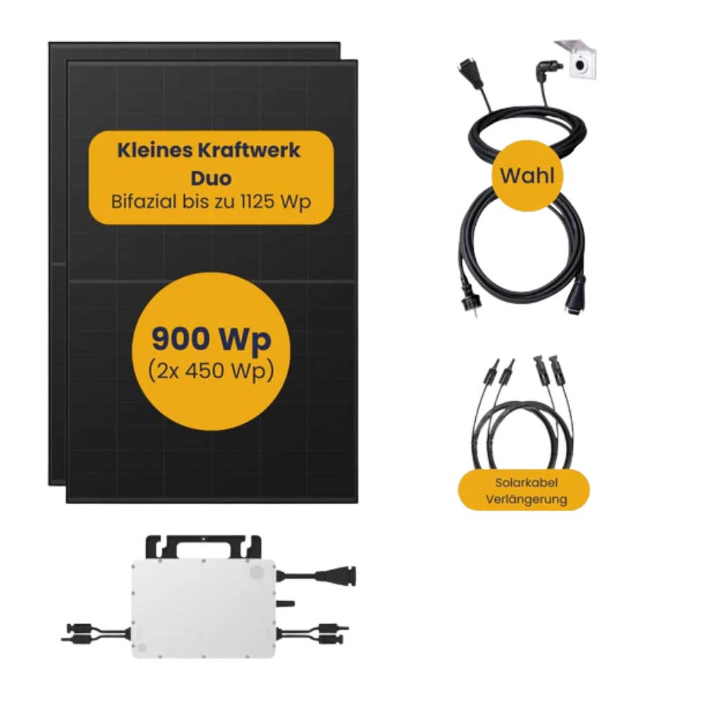 Kleines Kraftwerk Duo Balkonkraftwerk-Set