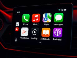 Apple CarPlay in einem Auto.