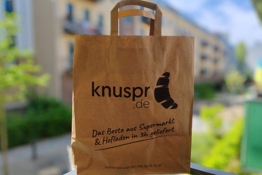 Knuspr liefert in Papiertüten