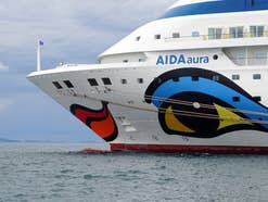 Die AidaAura - ein Kreufahrtschiff der Aida-Flotte