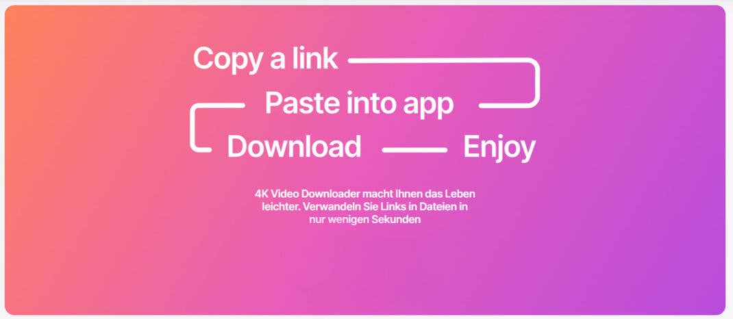 Lade deine Lieblingsvideos schnell und einfach herunter - mit dem 4K Video Downloader