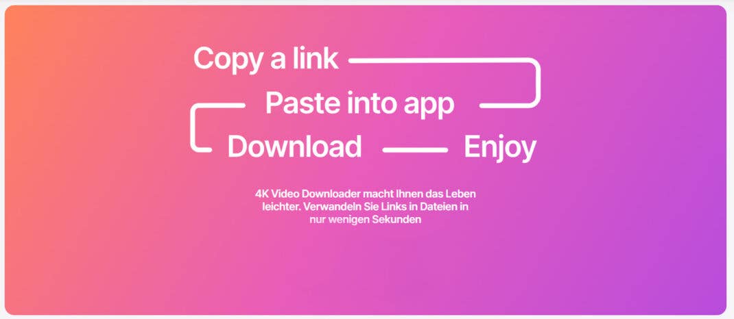 Lade deine Lieblingsvideos schnell und einfach herunter - mit dem 4K Video Downloader