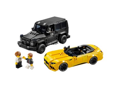 Foto: Klemmbaustein Lego Mercedes-AMG G 63 & Mercedes-AMG SL 63 (76924)