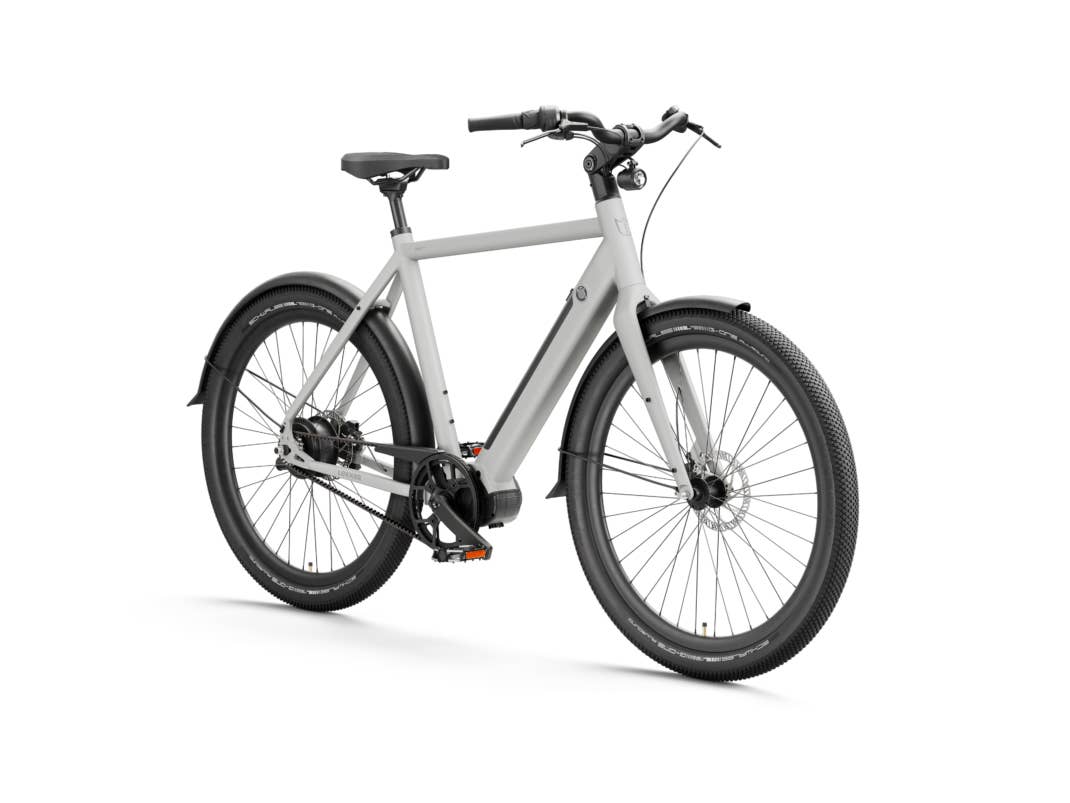 Das neue Lekker Amsterdam GTS eBike in der Farbe "Alpine Weiß".