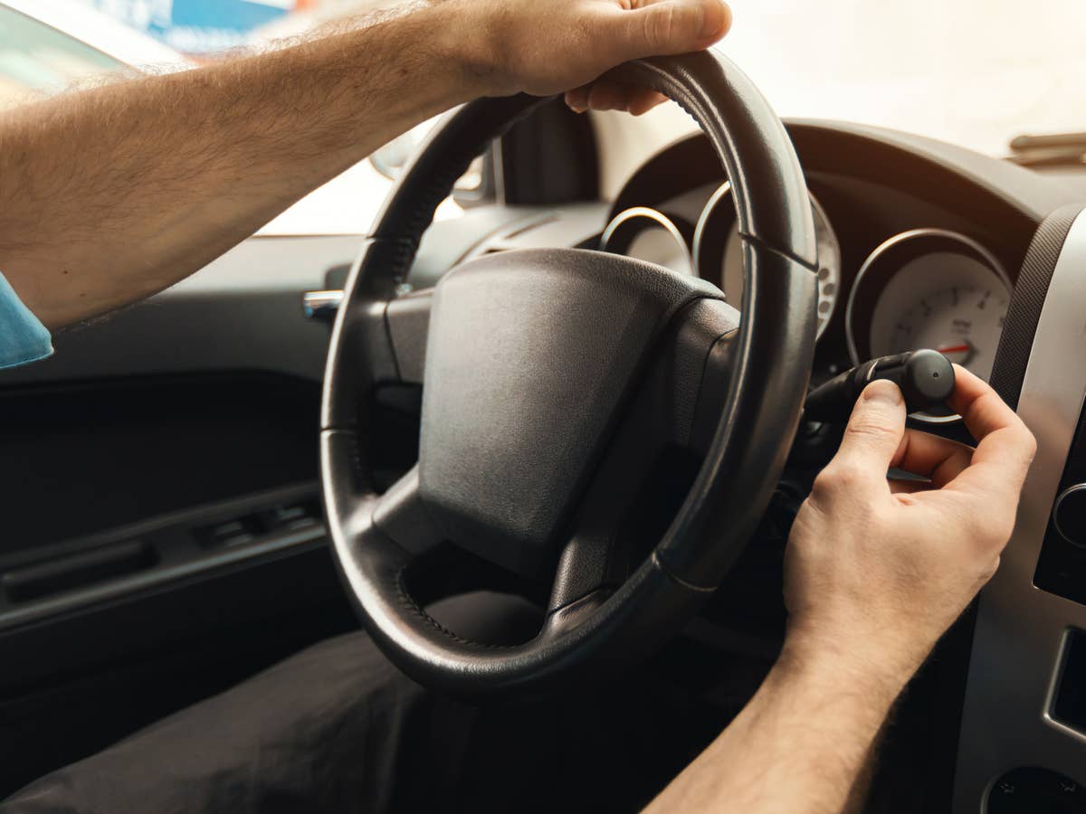 Lenkrad im Auto