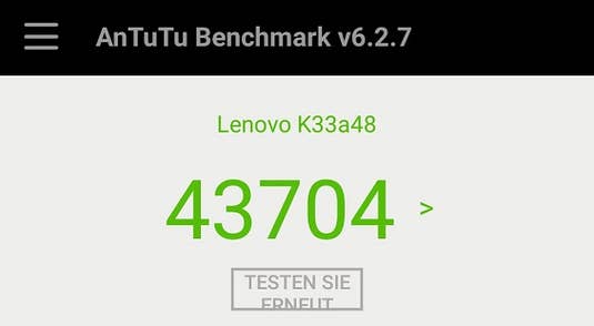 Lenovo K6: Benchmark-Test