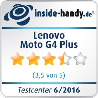Testsiegel des Lenovo Moto G4 Plus Testsiegel des Lenovo Moto G4 Plus