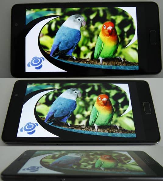 Lenovo P2 im Test: Blickwinkelstabilität des Displays Lenovo P2 im Test: Blickwinkelstabilität des Displays