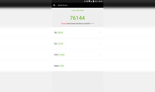 Benchmark-Test des Lenovo Phab 2 Pro Benchmark-Test des Lenovo Phab 2 Pro