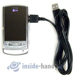 LG Electronics KE970: mit USB-Kabel